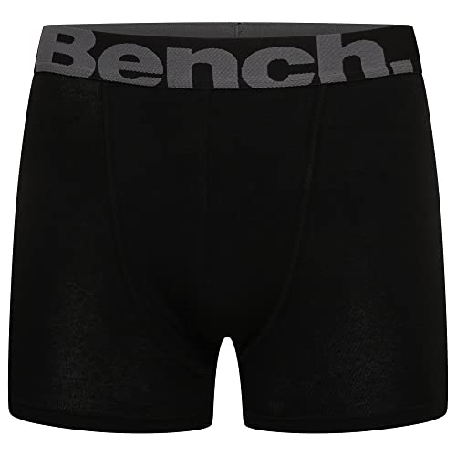 Bench - Mens 'SUTTONIA' Everyday Essentials Multipack Boxer Jersey Shorts, Classic Fit 7 Pack Casual Trunks, Underwear Gift Set (M, Suttonia/Black)