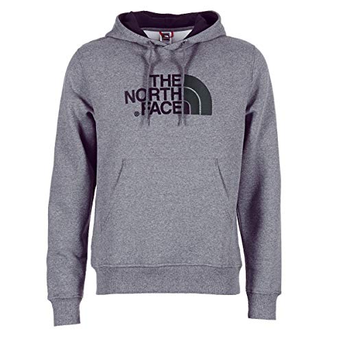 North Face T0AHJYLXS Men's Hooded Sweatshirt, Grey, Size: Extra Large (Manufacturer Size: Extra Large)