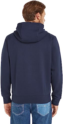 Tommy Hilfiger Men's Tjm Regular Fleece Zip Hoodie Sweater, Twilight Navy, M