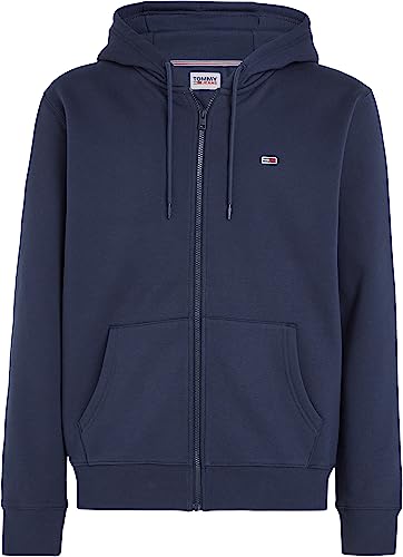 Tommy Hilfiger Men's Tjm Regular Fleece Zip Hoodie Sweater, Twilight Navy, M