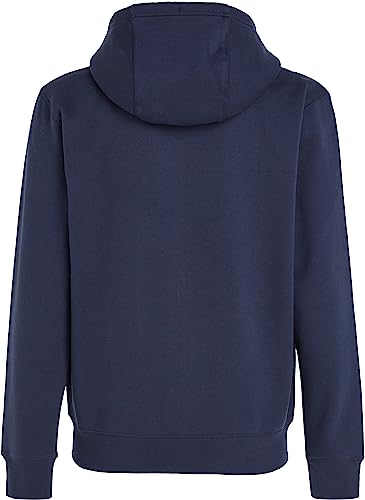 Tommy Hilfiger Men's Tjm Regular Fleece Zip Hoodie Sweater, Twilight Navy, M