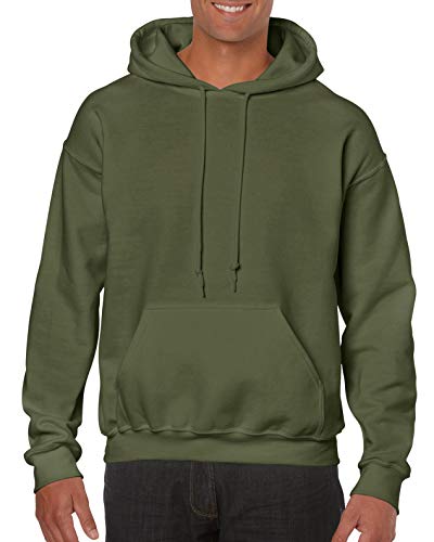 Gildan Men's Heavy Blend Hoodie, Green (Military Green), Xx-Large