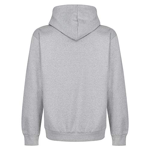 Iron Mountain Mens Soft Fleece Pullover Hooded Hoodie, Reclaimed Yarn Eco Friendly Top, Light Grey Marl, 4X-Large