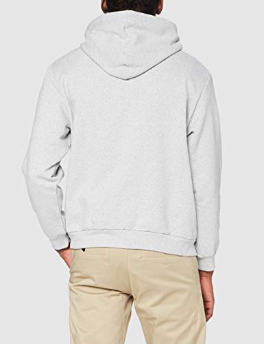 Iron Mountain Mens Soft Fleece Pullover Hooded Hoodie, Reclaimed Yarn Eco Friendly Top, Light Grey Marl, 4X-Large