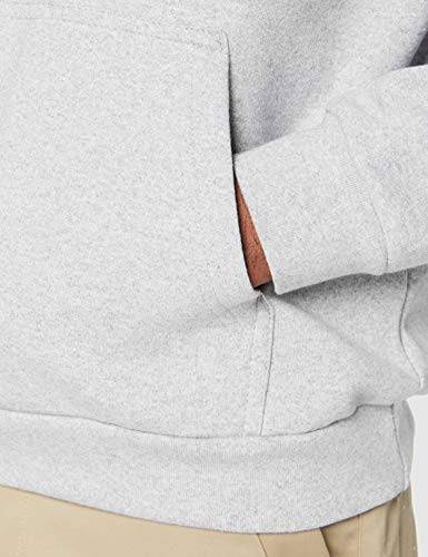 Iron Mountain Mens Soft Fleece Pullover Hooded Hoodie, Reclaimed Yarn Eco Friendly Top, Light Grey Marl, 4X-Large