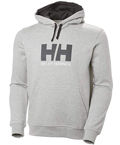 Helly Hansen HH Logo Hoodie Mens Grey Melange L