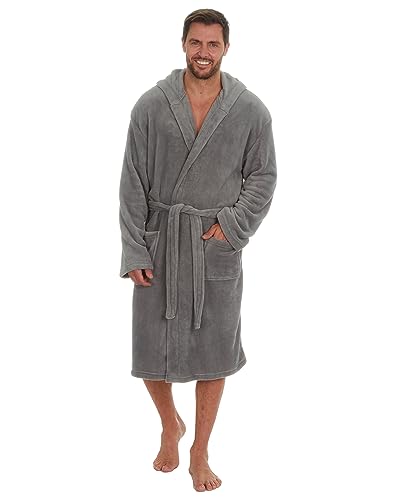 Undercover Mens Hooded Dressing Gown 31B1750 Grey 3XL