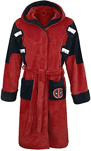 Dead pool Dressing Gown Mens Bath Robe (Large), Red (PC37089)