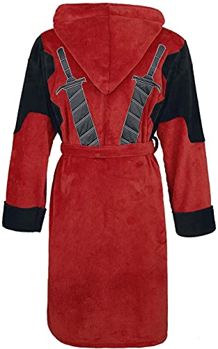 Dead pool Dressing Gown Mens Bath Robe (Large), Red (PC37089)