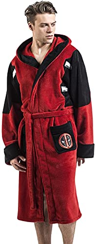 Dead pool Dressing Gown Mens Bath Robe (Large), Red (PC37089)