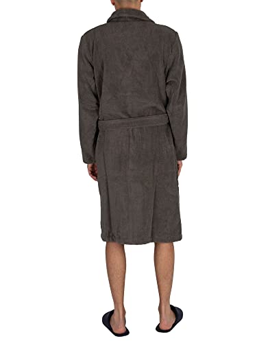 Tommy Hilfiger Men Bathrobe Cotton, Green (Magnet), L