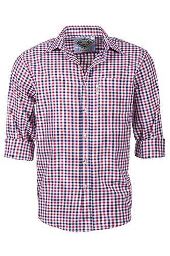 Rydale Mens Country Check Shirts (4XL, Richmond Red/Navy)