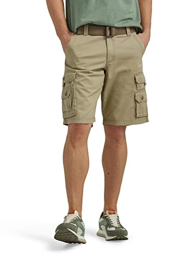 LEE Men's Dungarees Belted Wyoming Cargo Short - Beige - 36