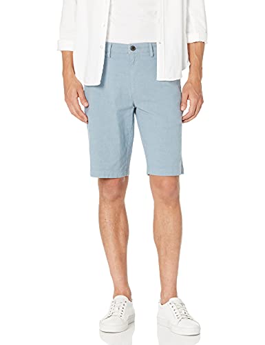 Amazon Essentials Men's Slim-Fit 11" Lightweight Comfort Stretch Oxford Short (Previously Goodthreads), Pale Blue, 38W