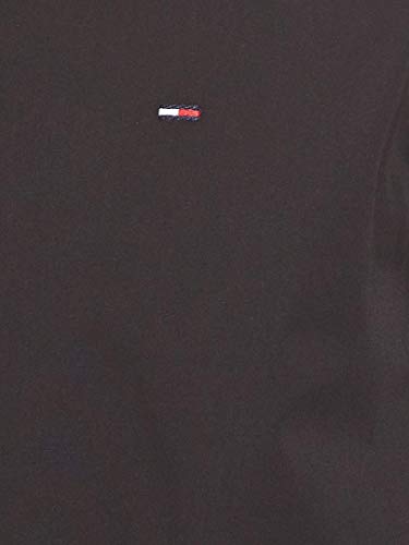 Tommy Jeans Men's Original Stretch Casual Shirt, Black (Tommy Black 078), M