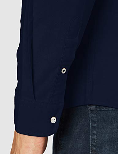 Jack & Jones Men's Jjeoxford L/S S21 Noos Shirt, Navy Blazer/Fit: Slim Fit., L UK