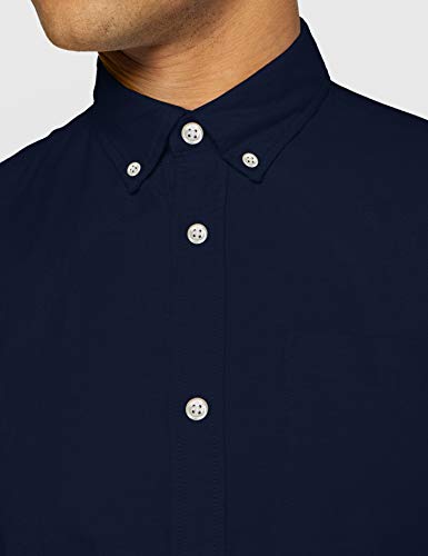 Jack & Jones Men's Jjeoxford L/S S21 Noos Shirt, Navy Blazer/Fit: Slim Fit., L UK