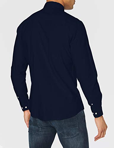 Jack & Jones Men's Jjeoxford L/S S21 Noos Shirt, Navy Blazer/Fit: Slim Fit., L UK