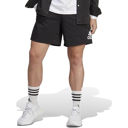 adidas Men's Essentials Logo Shorts, Black/White, L