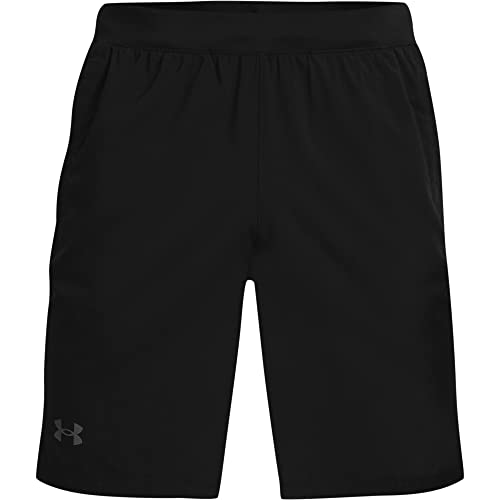 Under Armour Men's Launch Run 9" Shorts, Black, MD M, Black/Black/Reflective (001),1361494