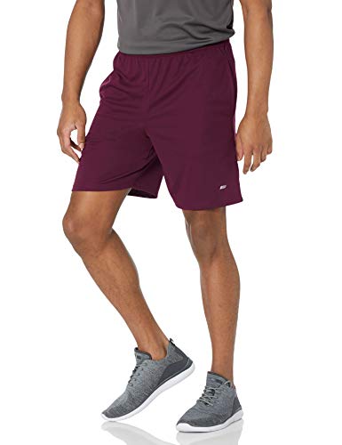 Amazon Essentials Men's Performance Tech Loose-Fit Shorts (Available in Big & Tall), Pack of 2, Burgundy/Navy, L