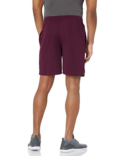 Amazon Essentials Men's Performance Tech Loose-Fit Shorts (Available in Big & Tall), Pack of 2, Burgundy/Navy, L