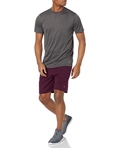 Amazon Essentials Men's Performance Tech Loose-Fit Shorts (Available in Big & Tall), Pack of 2, Burgundy/Navy, L