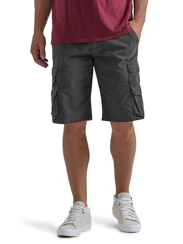 Wrangler Authentics Men's Premium Twill Short???? ?? ???????????pantalón Corto De Sarga De Alta Calidad.???? ???? ??? cargo shorts, Anthracite Twill, 34 UK