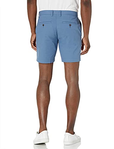 Amazon Essentials Men's Slim-Fit 7" Lightweight Comfort Stretch Oxford Short (Previously Goodthreads), Blue, 32W