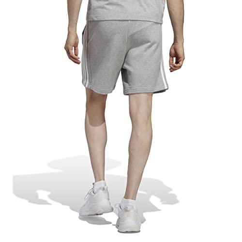 adidas Men's Essentials French Terry Shorts, Medium Grey Heather, M
