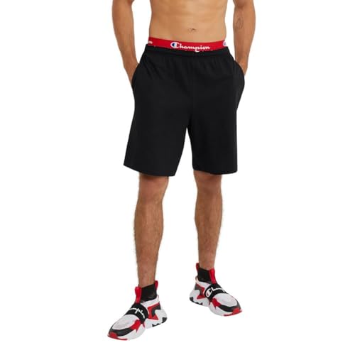 Champion Men's Jersey Short with Pockets, Black, 3X-Large