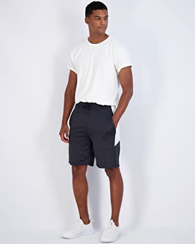 Mens Quick Dry Fit Dri-Fit Active Wear Athletic Performance Football Rugby 9 Inch Inseam Training Tennis Running Essentials Gym Shorts Hombre Stretch Fitness Casual Workout Tech Shorts -Set 2 L