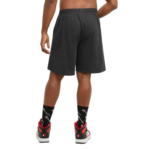 Champion Men's Jersey Short with Pockets, Black, 3X-Large