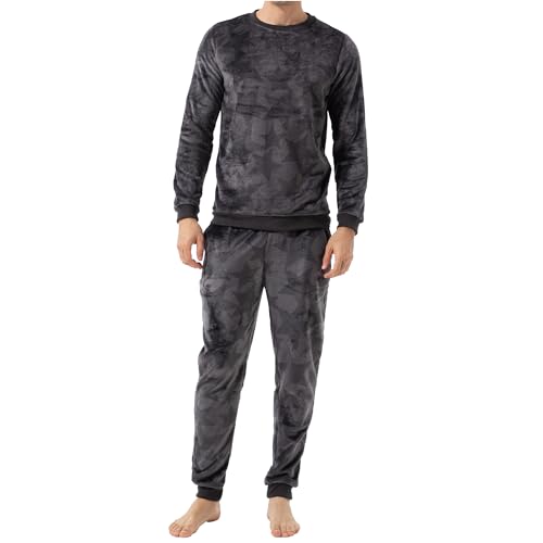 The Essentials Wardrobe Mens LS Pyjamas Set - Stars - Large