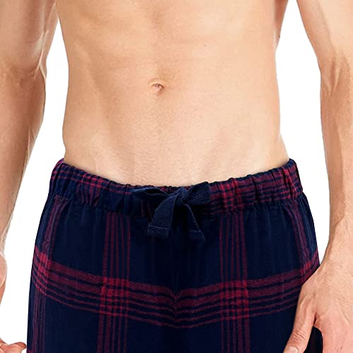 i-Smalls Men's Newquay Warm Winter Fleece Pyjama Set (3XL) Red