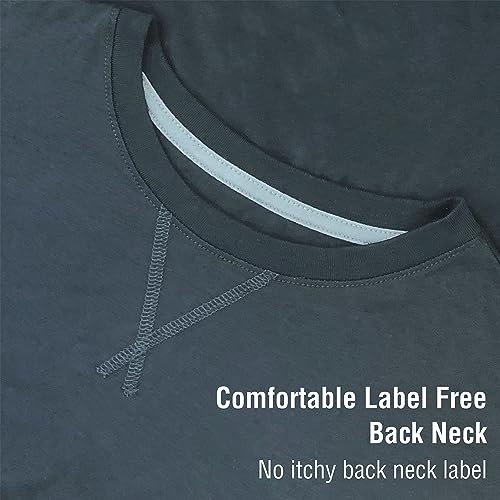 The Essentials Wardrobe Mens TEW Long Pyjamas - Grey/Cream - 4X Large