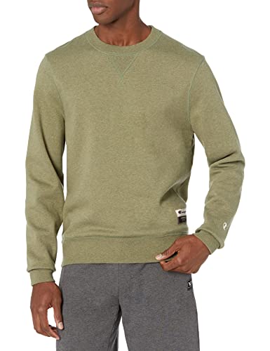 Champion Men's sueded Sweatshirt, Green Luck Heather, M UK