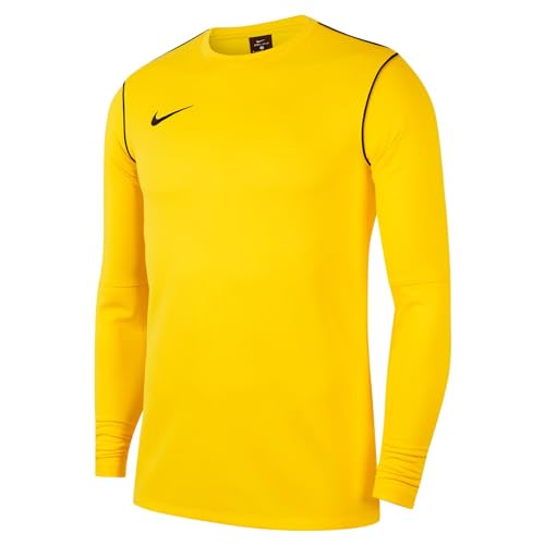NIKE BV6875-719 M NK DF PARK20 CREW TOP Sweatshirt Men's TOUR YELLOW/BLACK/(BLACK) Size L