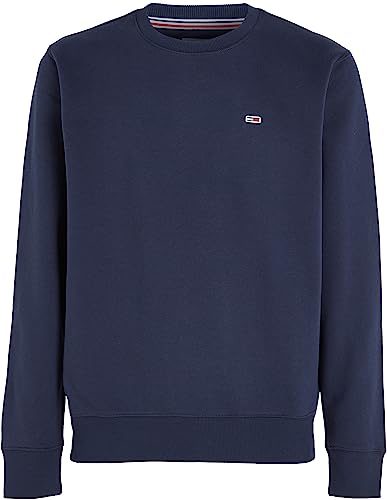 Tommy Hilfiger Men's Tjm Regular Fleece C Neck Sweater, Twilight Navy, M