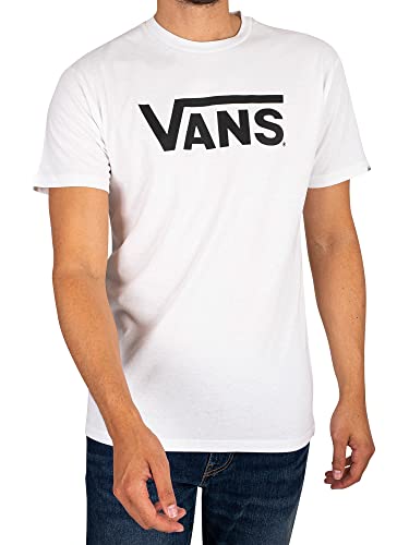 Vans Men's Classic Vans Drop V T-Shirt, White-black, XXL
