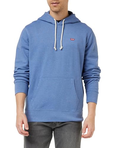 Levi's Men's Sweatshirt Non-Graphic, Single Dye Blue Cascade, M