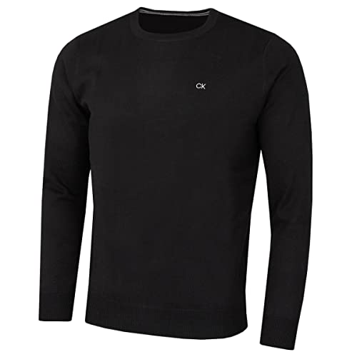 Calvin Klein Mens Crew Neck Sweater - Black - L