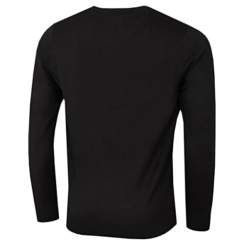 Calvin Klein Mens Crew Neck Sweater - Black - L