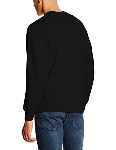 Fruit of the Loom Men's Set-In Classic Sweater, Black, X-Large
