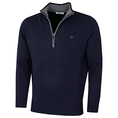 Calvin Klein Golf Mens Cotton Sweater - Navy - M