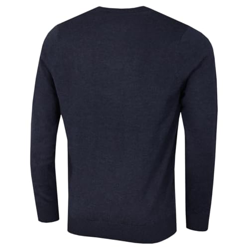 Calvin Klein Mens Round Neck Tour Sweater - Navy Marl - M