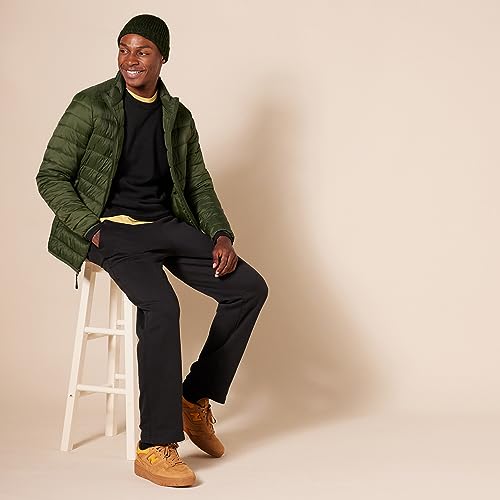 Amazon Essentials Men's Fleece Crew Neck Sweatshirt (Available in Big & Tall), Black, XL