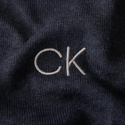Calvin Klein Mens Round Neck Tour Sweater - Navy Marl - M