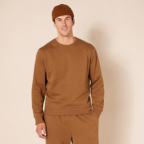 Amazon Essentials Men's Fleece Crew Neck Sweatshirt (Available in Big & Tall), Black, XL