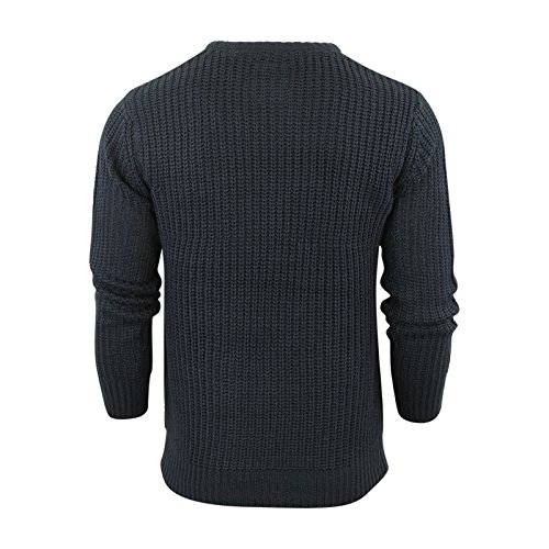 Mens Jumper Brave Soul Binary Fisherman Knitted Crew Neck Sweater